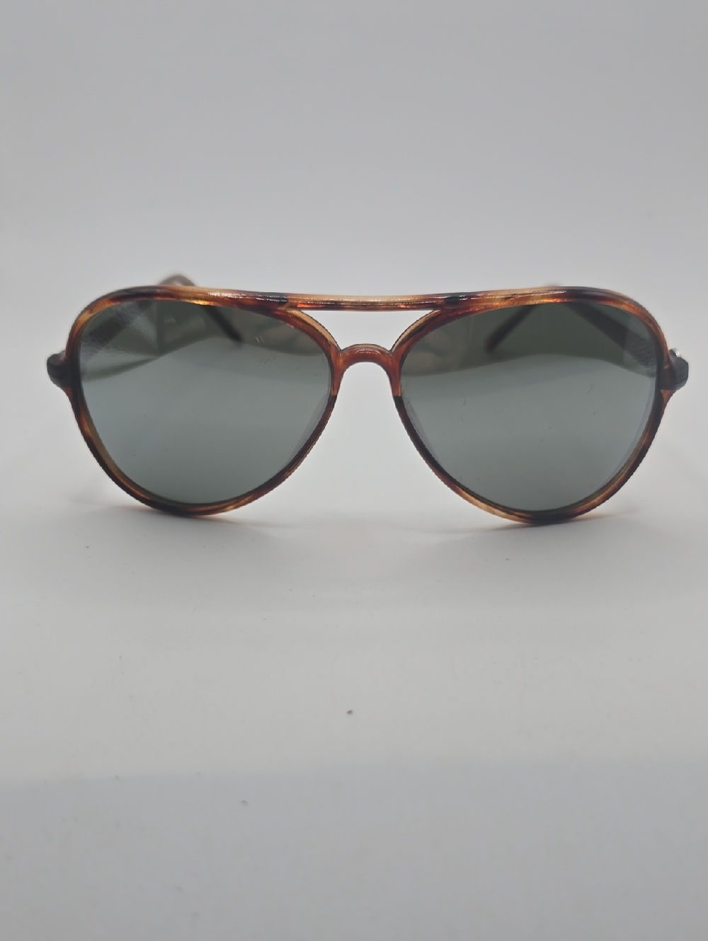 Vintage I Ski Phantom Tortoise Aviator Sunglasses with Mirrored Lenses